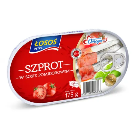 Szprot w sosie pomidorowym